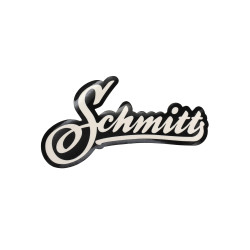 sticker woord [schmitt] 12x8cm wit
