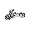 sticker woord [schmitt] 12x8cm wit
