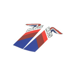 sticker set fuel tank honda blue/brown/red 2-parts mt