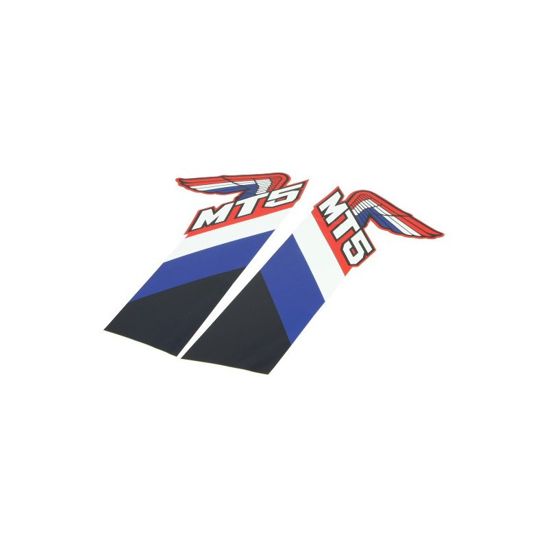 stickerset benzinetank Honda blauw/wit/zwart 2-delig mt
