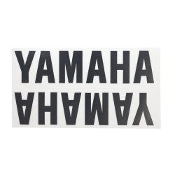 sticker woord [yamaha] onderspoiler zwart 2-delig aerox