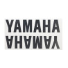 sticker woord [yamaha] onderspoiler zwart 2-delig aerox