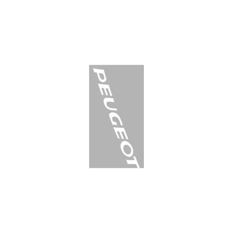 sticker word [peugeot] white 2-parts