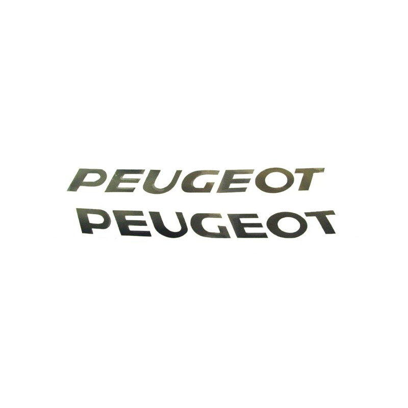 sticker word [peugeot] black 2-parts