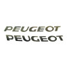 sticker word [peugeot] black 2-parts