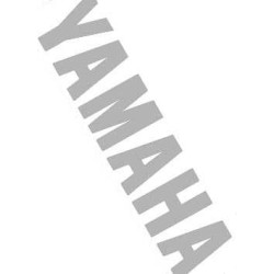 sticker woord [yamaha] onderspoiler chroom 2-delig aerox