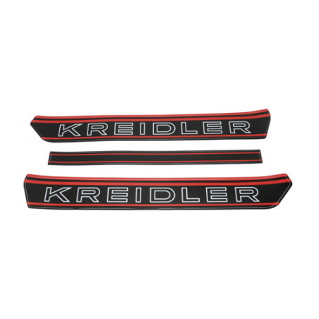 stickerset benzinetank zwart/rood kreidler