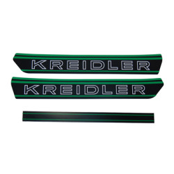 stickerset benzinetank zwart/groen kreidler