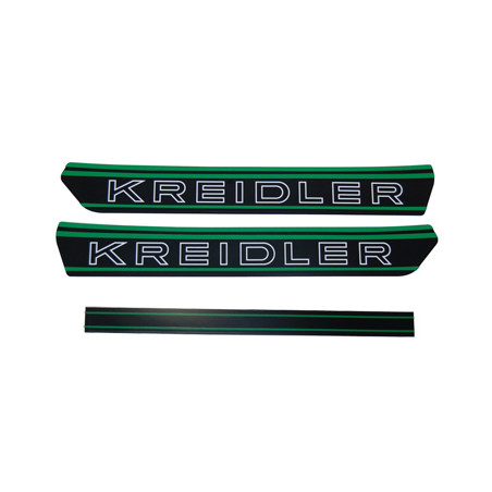stickerset benzinetank zwart/groen kreidler