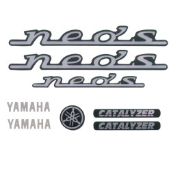 sticker set black 7-parts neo