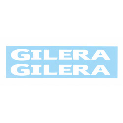 sticker woord [gilera] wit 2-delig citta, gilera, runner 50/125/180/200