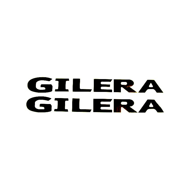 sticker word [gilera] black 2-parts citta, gilera, runner 50/125/180/200