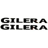 sticker woord [gilera] zwart 2-delig citta, gilera, runner 50/125/180/200