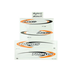 stickerset tomos oranje/zwart luxe e-start 080092