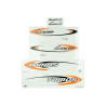 sticker set tomos orange/black luxe e-start 080092