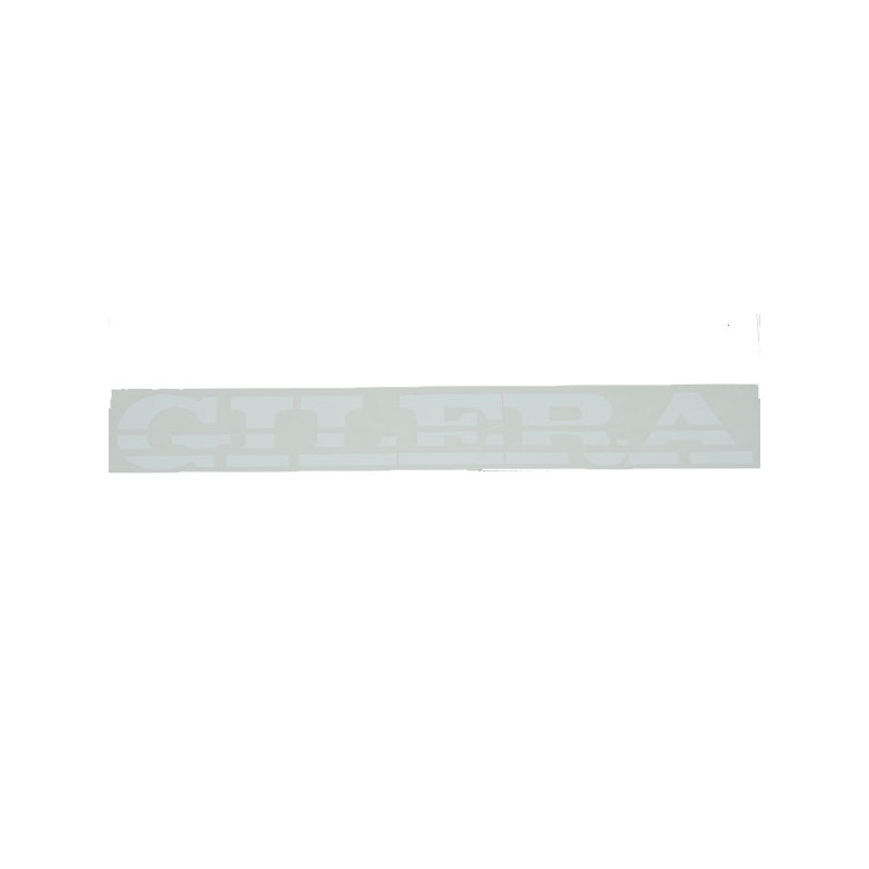 sticker word [gilera] 23cm white citta, gilera, runner 50/125/180/200, stalker 081941