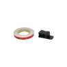 universal sticker wheel border reflecting + mounting adapter red