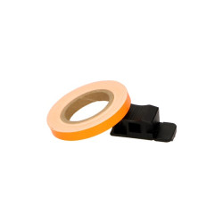 sticker universeel wielbies reflecterend + montage-adapter oranje