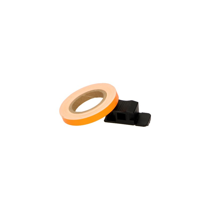 sticker universeel wielbies reflecterend + montage-adapter oranje