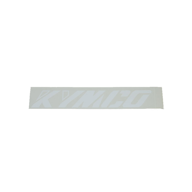 sticker woord [kymco] schuin wit kymco, sco kymco 2t, sco kymco 4t op op