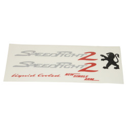 sticker set silver/red 5-parts speedfight 2