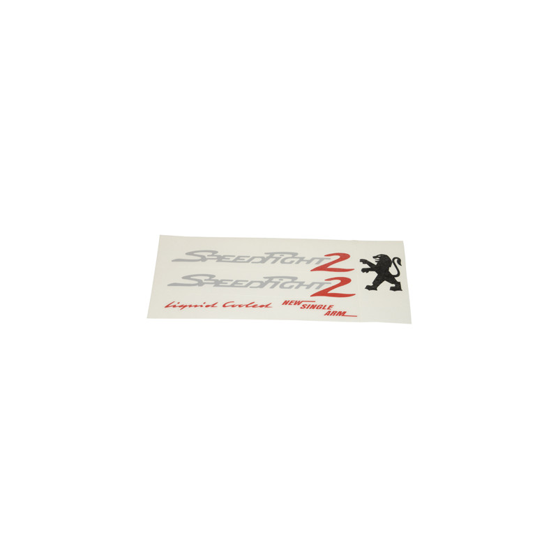 sticker set silver/red 5-parts speedfight 2