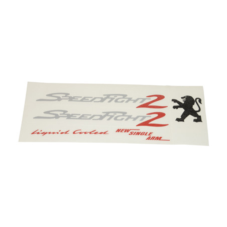 stickerset zilver/rood 5-delig speedfight 2