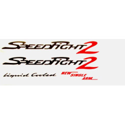 sticker set black/red 5-parts speedfight 2