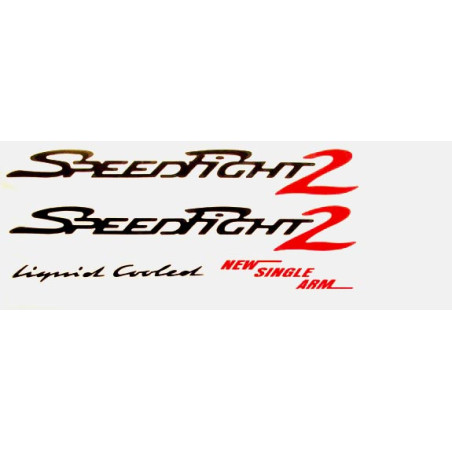 sticker set black/red 5-parts speedfight 2