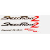 sticker set black/red 5-parts speedfight 2