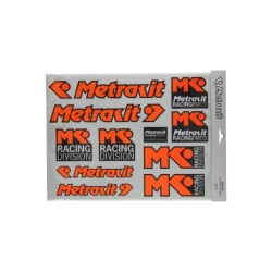 stickerset metrakit pro race 44x34cm oranje/zwart 18-delig universeel 98027022