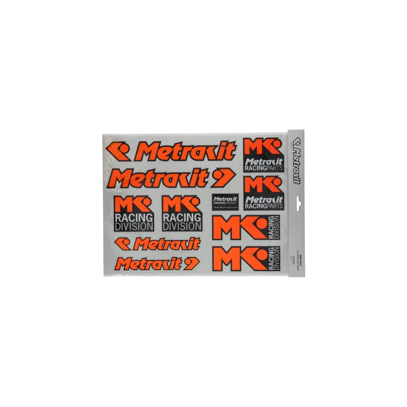 sticker set Metrakit pro race orange/black 18-parts universal 98027022