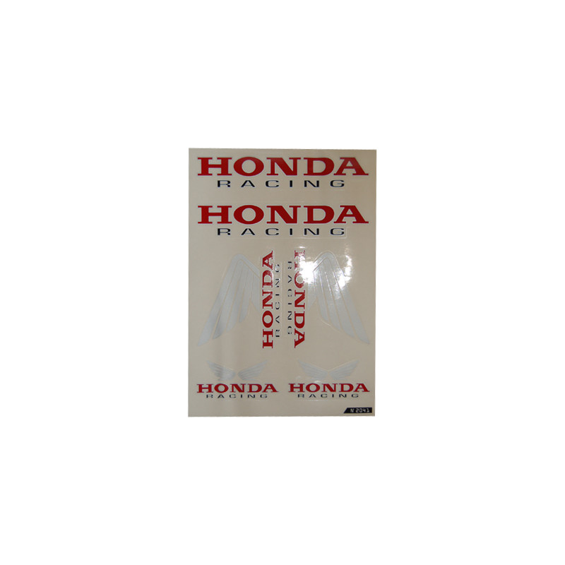 stickerset falko universeel racing rood/zwart 6-delig bromfiets honda, camino, mb, mt, honda 982041