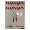 stickerset falko universeel racing rood/zwart 6-delig bromfiets honda, camino, mb, mt, honda 982041