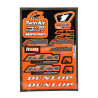 stickerset falko sponsor Dunlop/KTM/Twin air oranje 13-delig universeel 982039