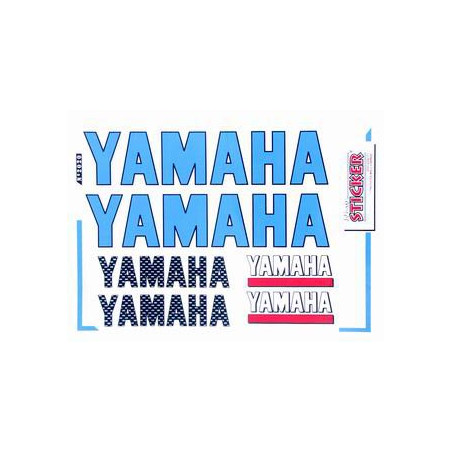 stickerset falko woord [yamaha] blauw 6-delig 982020