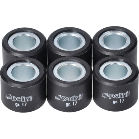 variator roller set Polini 17.0gr 20x17mm gts 300, mp3-300cc, Runner 180cc, Runner 200cc 242.356