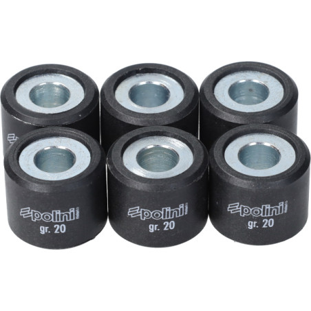 variator roller set Polini 20.0gr 20x17mm gts 300, mp3-300cc, Runner 180cc, Runner 200cc 242.357