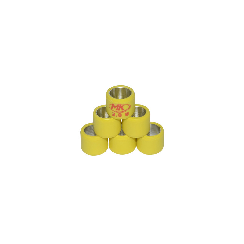 variator roller set Metrakit 2.0gr 16x13mm sco gy6, sco piaggio ot