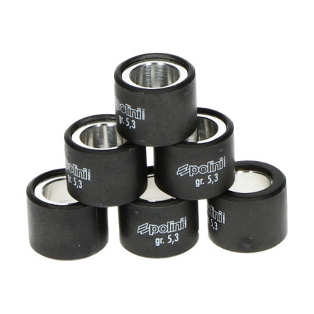 variator roller set Polini 5.3gr 19x15.5mm sco piaggio nt 242.088