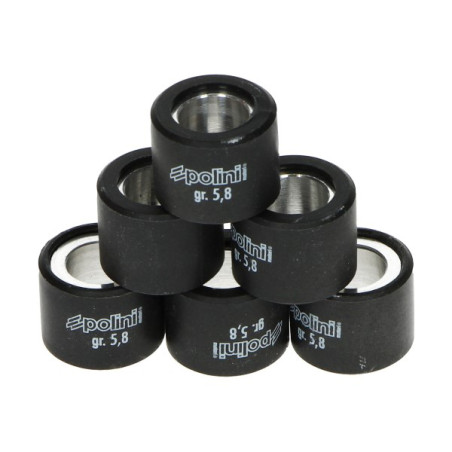 variator roller set Polini 5.8gr 19x15.5mm sco piaggio nt 242.335