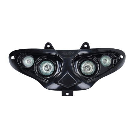 koplampunit halogeen 4 lampen zwart gilera runner 50/125/180