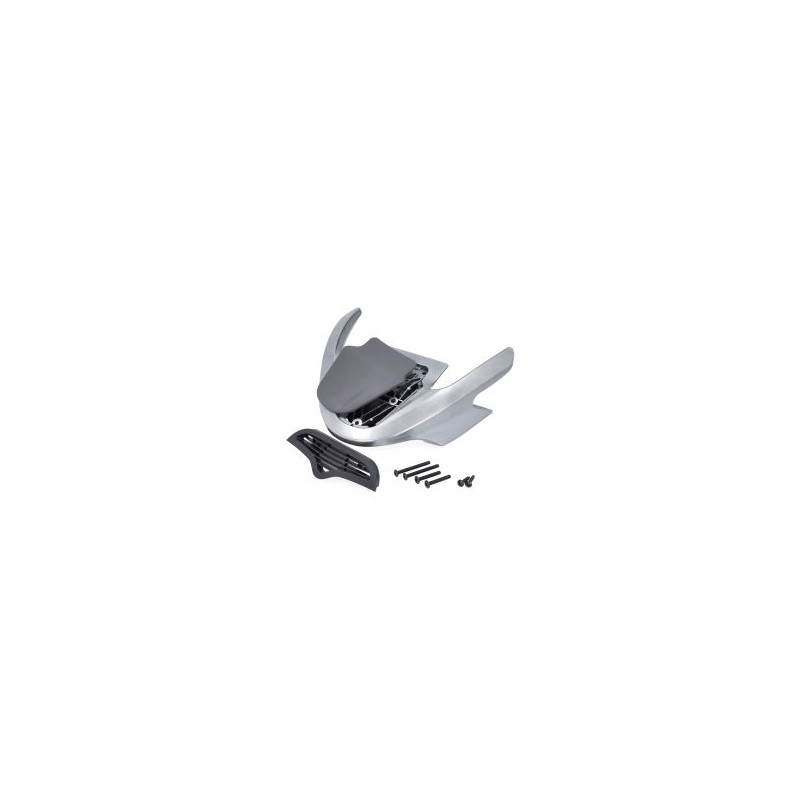 rear spoiler complete (+ grille + cover) silver Gilera Runner 50/125/180