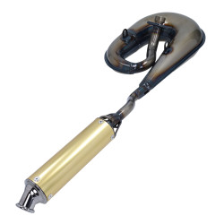 uitlaat tecno circuit (made in EU) blank/goud honda, camino