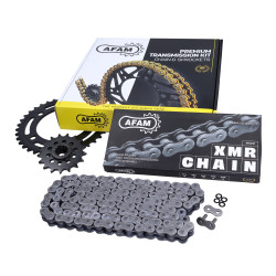 chain and sprocket set Afam 520-5/8 x 1/4 O-ring Honda 17/38t forza 750, xadv750 2017-2023