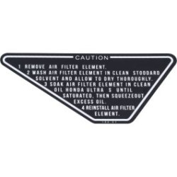sticker battery cover black honda, mb5