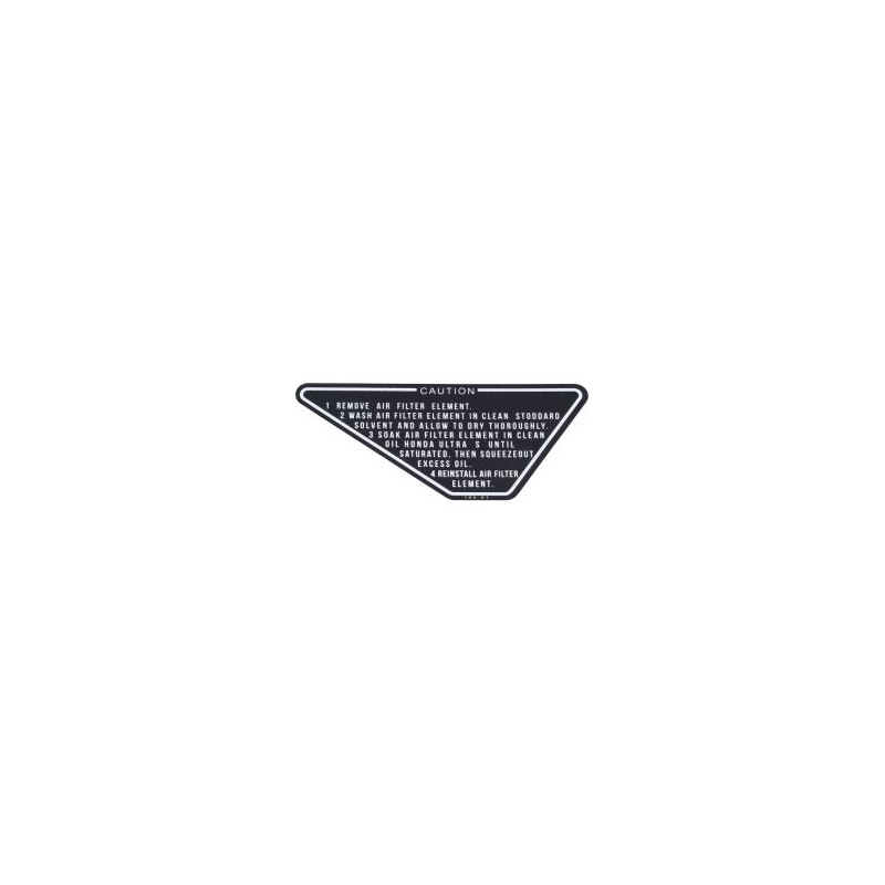 sticker accudeksel zwart honda, mb5