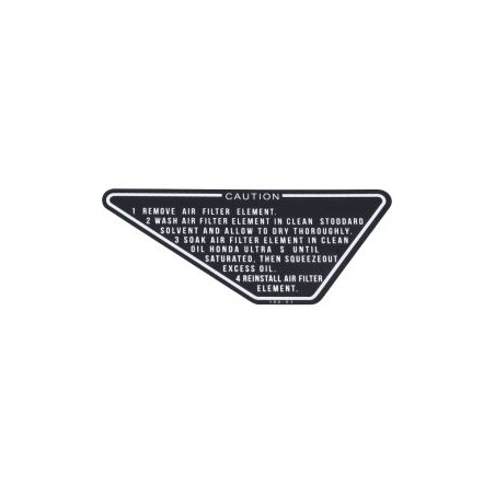 sticker accudeksel zwart honda, mb5