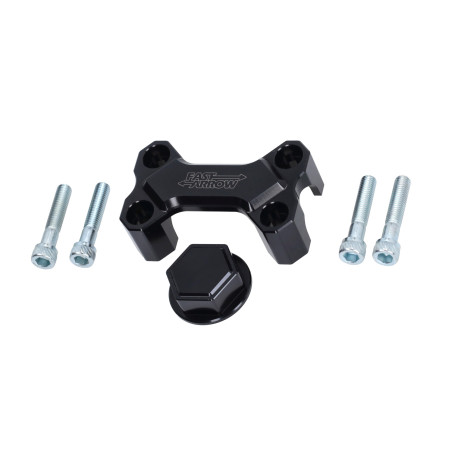 handlebar clamp set Fast Arrow Pro complete cnc milled o.a. fork original model, ebr hydraulic m7 black maxi, puch