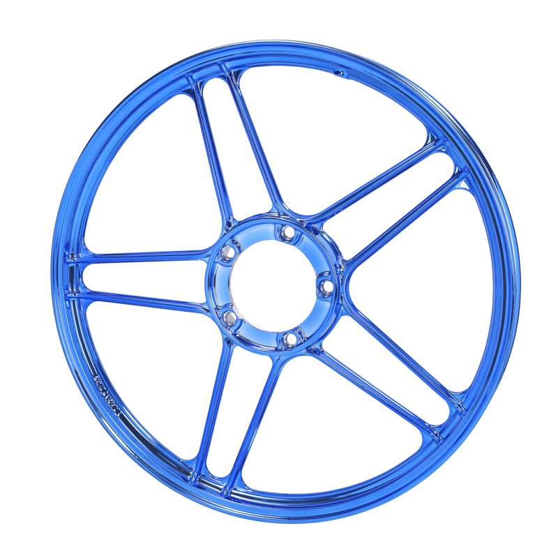 front/rear wheel Fast Arrow blue/chrome puch maxi